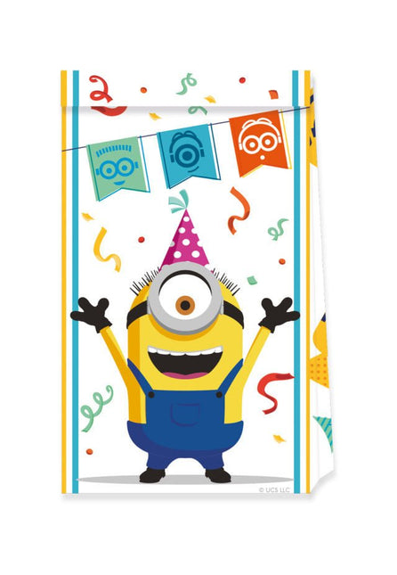 Minions Uitdeelzakjes 4st van Procos koop je bij Partywinkel