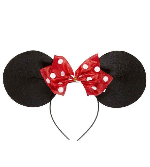 Minnie Mouse Haarband Zwart Rood van Widmann koop je bij Partywinkel