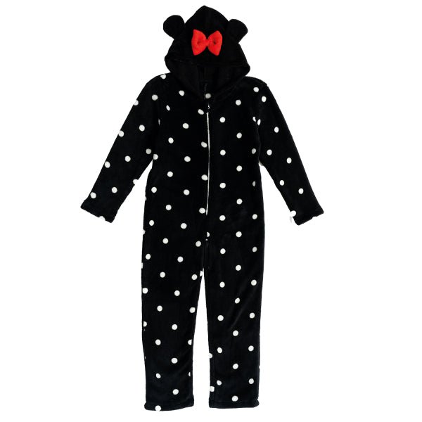 Minnie Mouse Onesie Zwart Rood Meisje van Riethmueller koop je bij Partywinkel