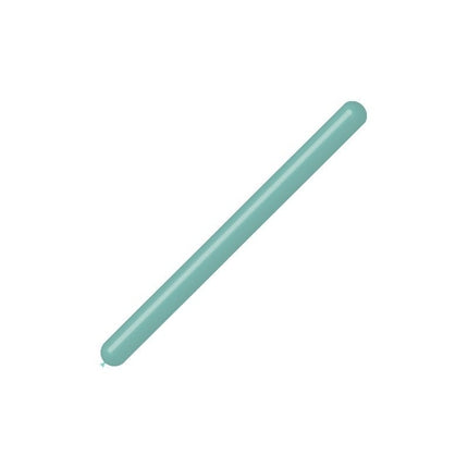Mintgroene Modelleerballonnen 7,5cm 150cm 100st van Balloonia koop je bij Partywinkel