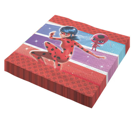 Miraculous Servetten Gekleurd 33cm 20st