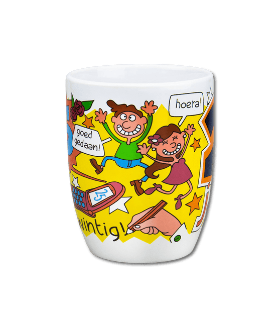 Mok 25 Jaar 12cm van Paper Dreams koop je bij Partywinkel