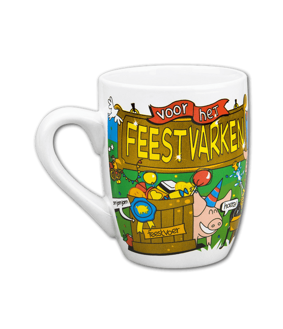 Mok Feestvarken 12cm van Paper Dreams koop je bij Partywinkel