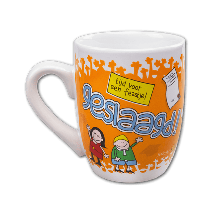 Mok Geslaagd Kut 12cm van Paper Dreams koop je bij Partywinkel