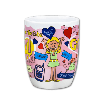 Mok Girlfriend 12cm van Paper Dreams koop je bij Partywinkel