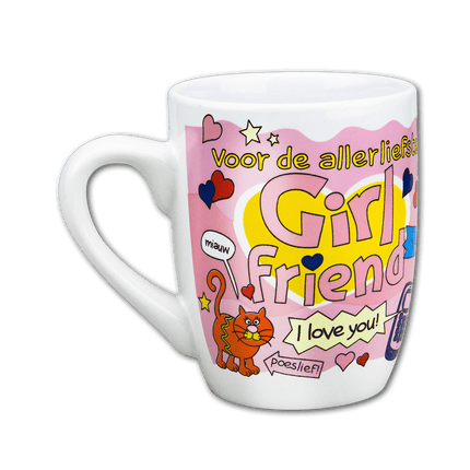Mok Girlfriend 12cm van Paper Dreams koop je bij Partywinkel