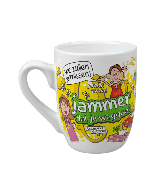Mok Jammer Dat Je Weggaat van Paper Dreams koop je bij Partywinkel