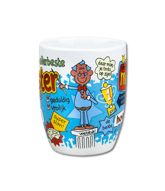 Mok Meester 12cm van Paper Dreams koop je bij Partywinkel