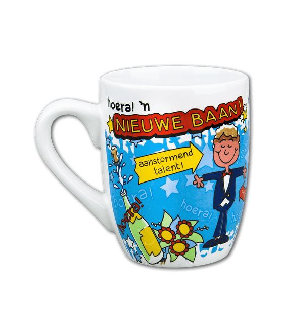 Mok Nieuwe Baan 12cm van Paper Dreams koop je bij Partywinkel