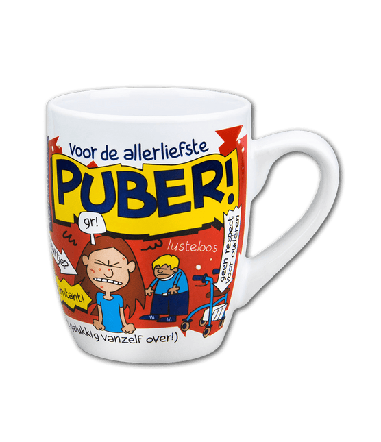 Mok Puber 12cm van Paper Dreams koop je bij Partywinkel