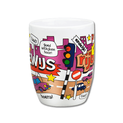 Mok Rijbewijs 12cm van Paper Dreams koop je bij Partywinkel