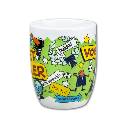 Mok Voetballer 12cm van Paper Dreams koop je bij Partywinkel