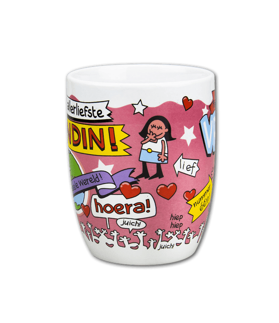 Mok Vriendin 12cm van Paper Dreams koop je bij Partywinkel