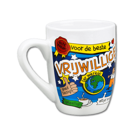 Mok Vrijwilliger 12cm van Paper Dreams koop je bij Partywinkel