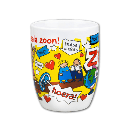 Mok Zoon 12cm van Paper Dreams koop je bij Partywinkel