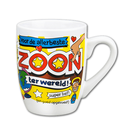 Mok Zoon 12cm van Paper Dreams koop je bij Partywinkel