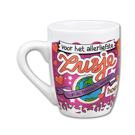 Mok Zus 12cm van Paper Dreams koop je bij Partywinkel