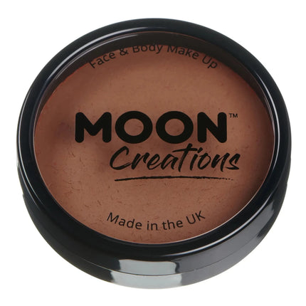 Moon Creations Pro Face Paint Cake Pots Mid Brown 36g van Moon Creations koop je bij Partywinkel