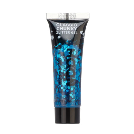 Moon Glitter Classic Chunky Glitter Gel Blue 12ml van Moon Creations koop je bij Partywinkel