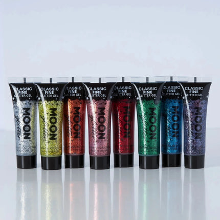Moon Glitter Classic Fine Glitter Gel Green 12ml van Moon Creations koop je bij Partywinkel