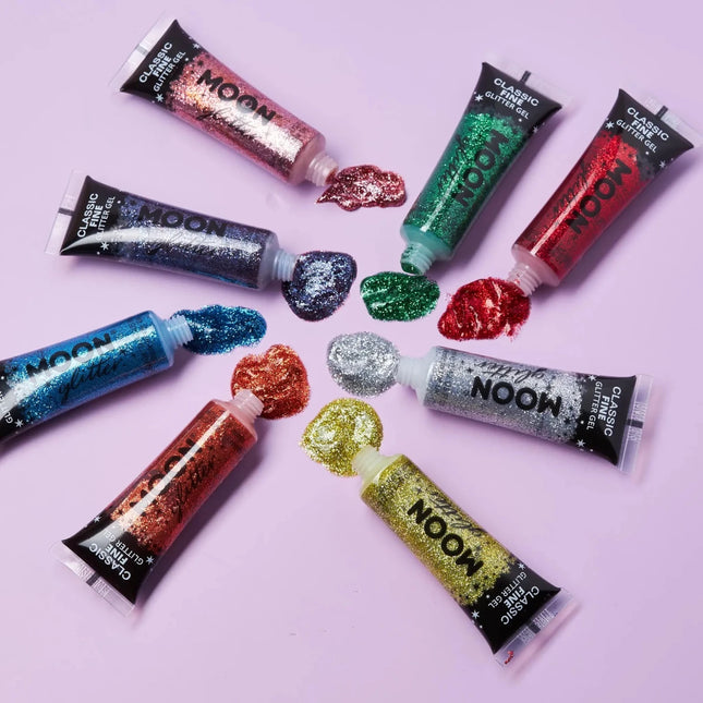 Moon Glitter Classic Fine Glitter Gel Silver 12ml van Moon Creations koop je bij Partywinkel