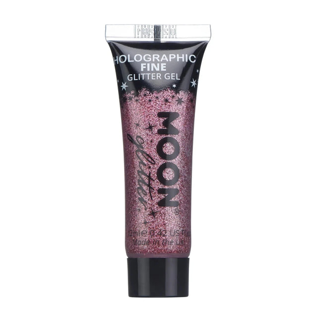 Moon Glitter Holographic Fine Glitter Gel Pink 12ml van Moon Creations koop je bij Partywinkel