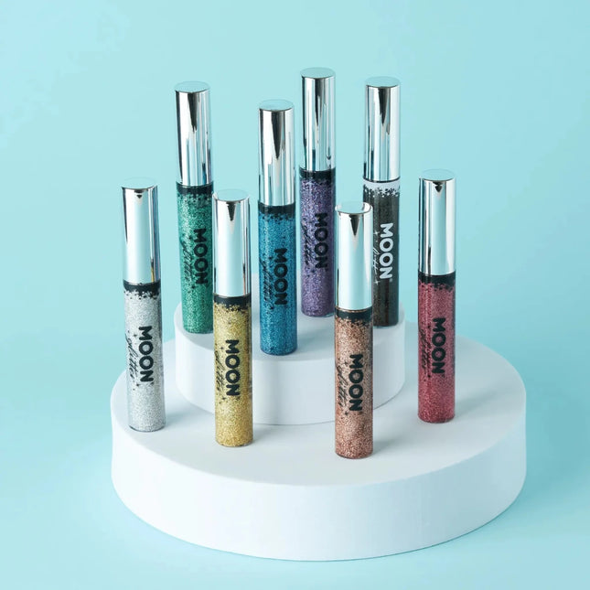 Moon Glitter Holographic Glitter Eye Liner Black 10ml van Moon Creations koop je bij Partywinkel