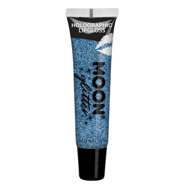 Moon Glitter Holographic Glitter Lipgloss Blue 15ml van Moon Creations koop je bij Partywinkel