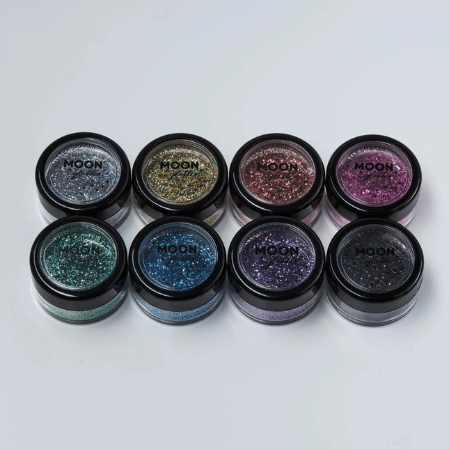 Moon Glitter Holographic Glitter Shakers Black 5g van Moon Creations koop je bij Partywinkel