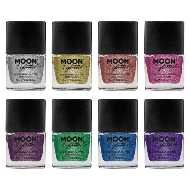 Moon Glitter Holographic Nail Polish Green 14ml van Moon Creations koop je bij Partywinkel