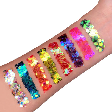 Moon Glitter Iridescent Chunky Glitter Gel White 12ml van Moon Creations koop je bij Partywinkel