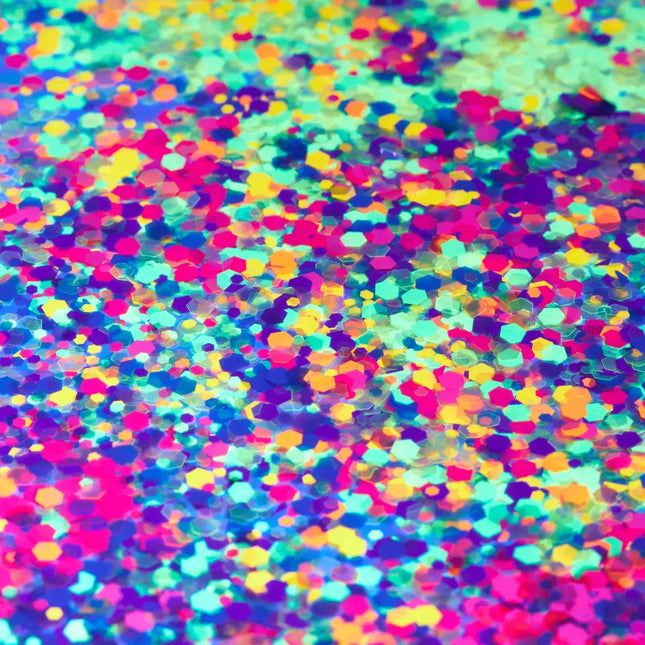 Moon Glow Neon UV Chunky Glitter Yellow 3g van Moon Creations koop je bij Partywinkel