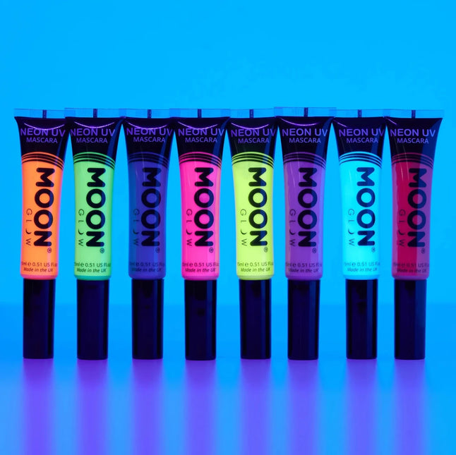 Moon Glow Neon UV Mascara Intense Pink 15ml van Moon Creations koop je bij Partywinkel