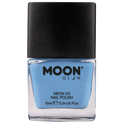Moon Glow Pastel Neon UV Nail Polish Pastel Blue 14ml van Moon Creations koop je bij Partywinkel