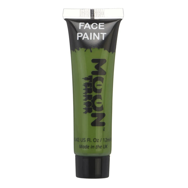 Moon Terror Halloween Face Paint Zombie Green 12ml van Moon Creations koop je bij Partywinkel