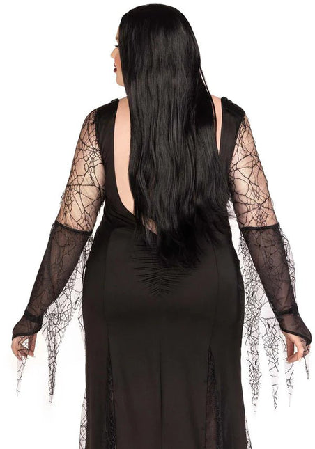 Morticia Jurk Dames Plus Size Leg Avenue van Leg Avenue koop je bij Partywinkel