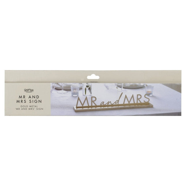Mr And Mrs Tafeldecoratie van Ginger Ray koop je bij Partywinkel