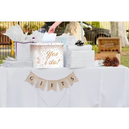 Mr, & Mrs, Enveloppen Gift Box 30cm van Folat koop je bij Partywinkel