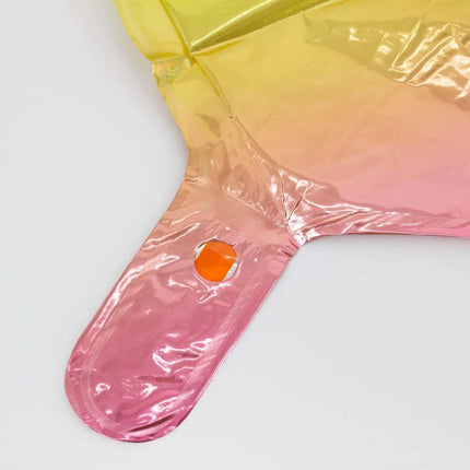 1 Jaar Cijfer Ballon Regenboog Leeg 85cm