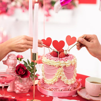 Hart Servetten 12,5cm 20st van Partydeco koop je bij Partywinkel