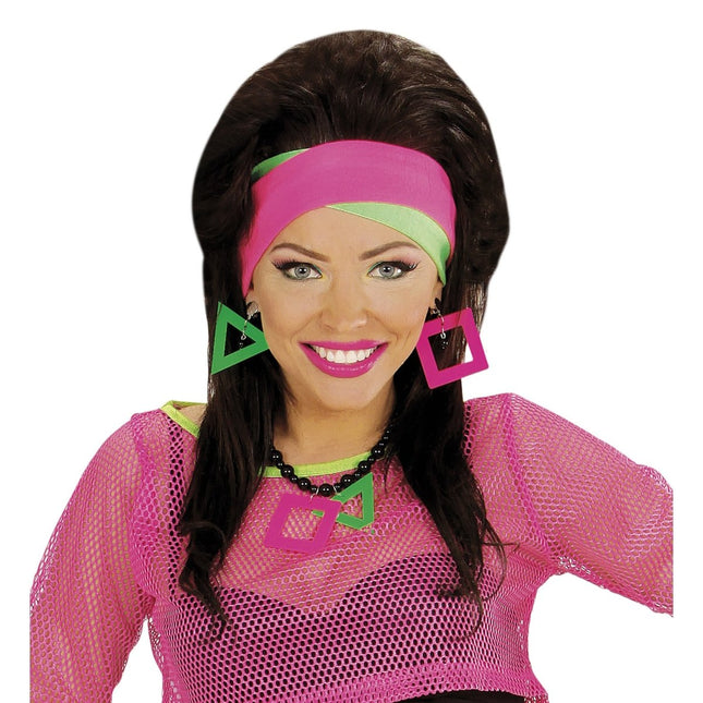 Neon 80S Hoofdband 2st van Widmann koop je bij Partywinkel