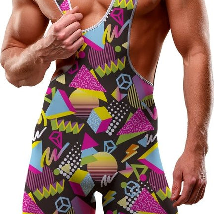 Neon 80S Jumpsuit Heren van Fiestas Guirca koop je bij Partywinkel