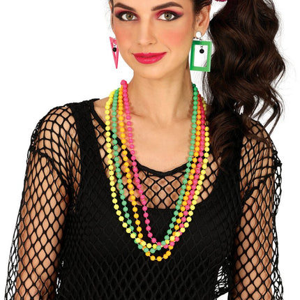 Neon 80S Kettingen 4st van Fiestas Guirca koop je bij Partywinkel