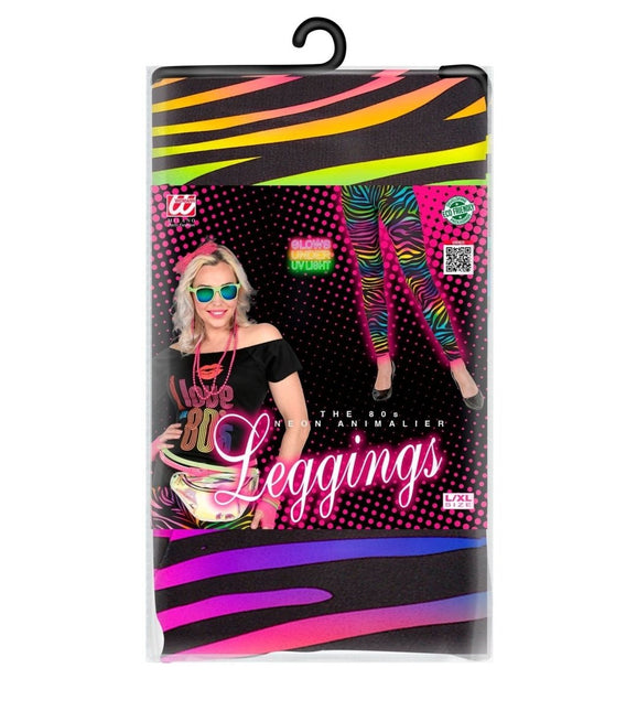 Neon 80S Legging Dames van Widmann koop je bij Partywinkel