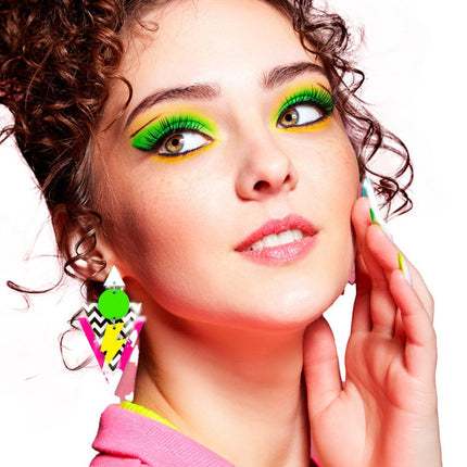 Neon 80S Oorbellen van Fiestas Guirca koop je bij Partywinkel