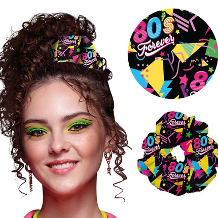 Neon 80S Scrunchie van Fiestas Guirca koop je bij Partywinkel