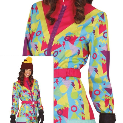 Neon 80S Skipak Blauw Geel Dames van Fiestas Guirca koop je bij Partywinkel