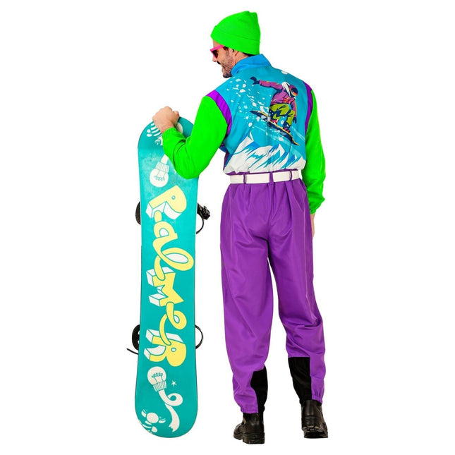 Neon 80s Skipak Snowboarder van Widmann koop je bij Partywinkel