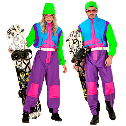 Neon 80s Skipak Snowboarder van Widmann koop je bij Partywinkel