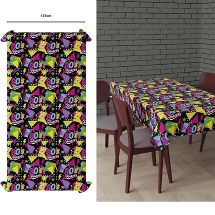 Neon 80S Tafelkleed 2,74m van Fiestas Guirca koop je bij Partywinkel